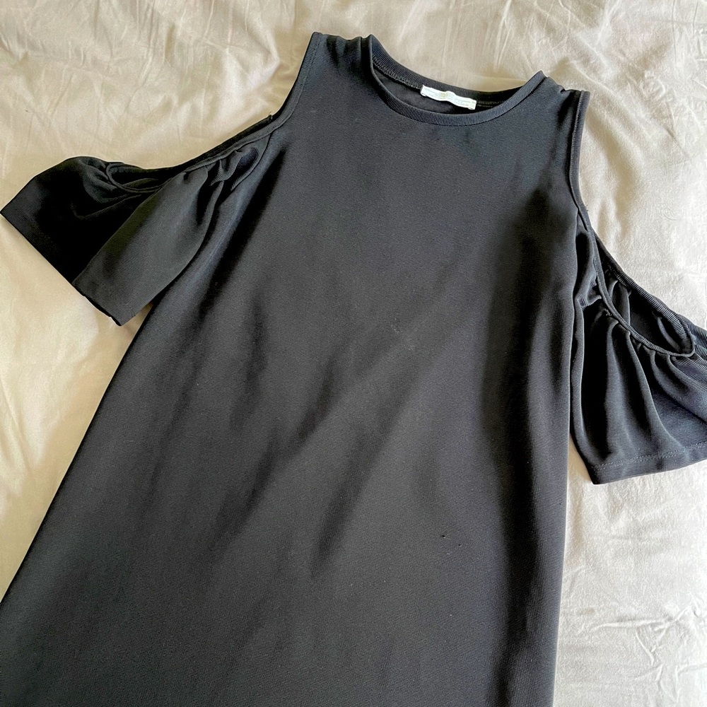 Black mini dress